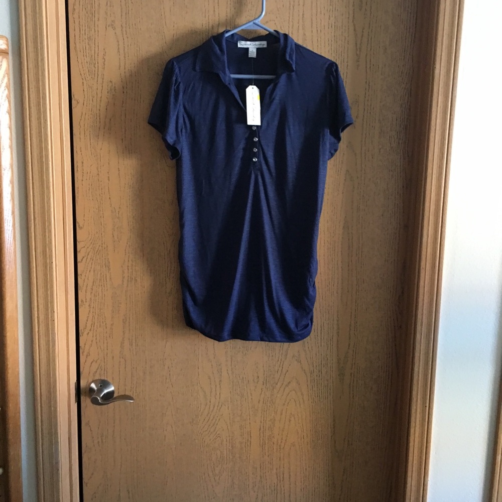 NWT French Laundry Lightweight Polo Top - Picture 2 of 5